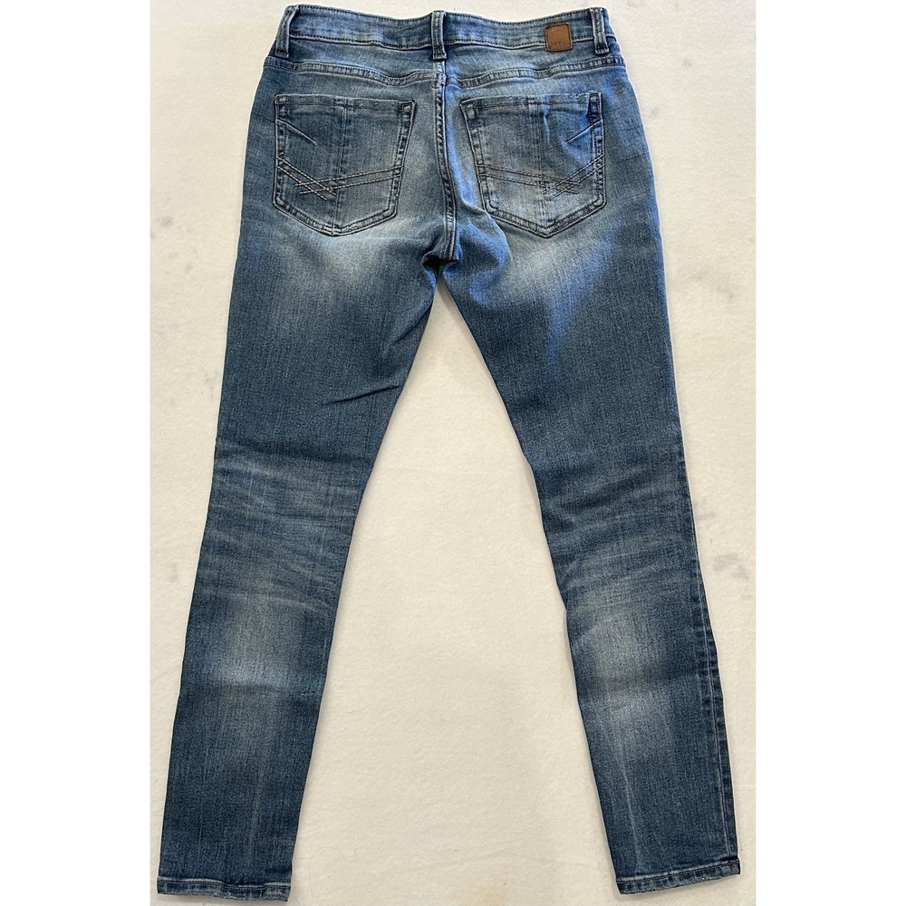 BKE Stella Skinny Jeans Womens 28x28.5 Medium Wash Distressed Denim - Picture 5 of 9